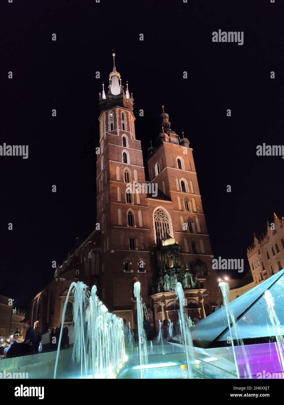 Cracovie, les rues de la vieille ville Banque D'Images