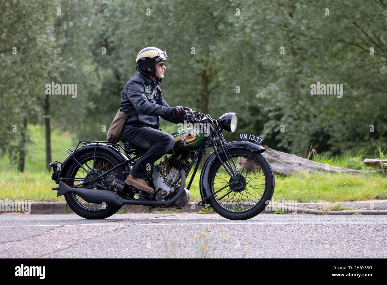 1930 BSA moto Banque D'Images