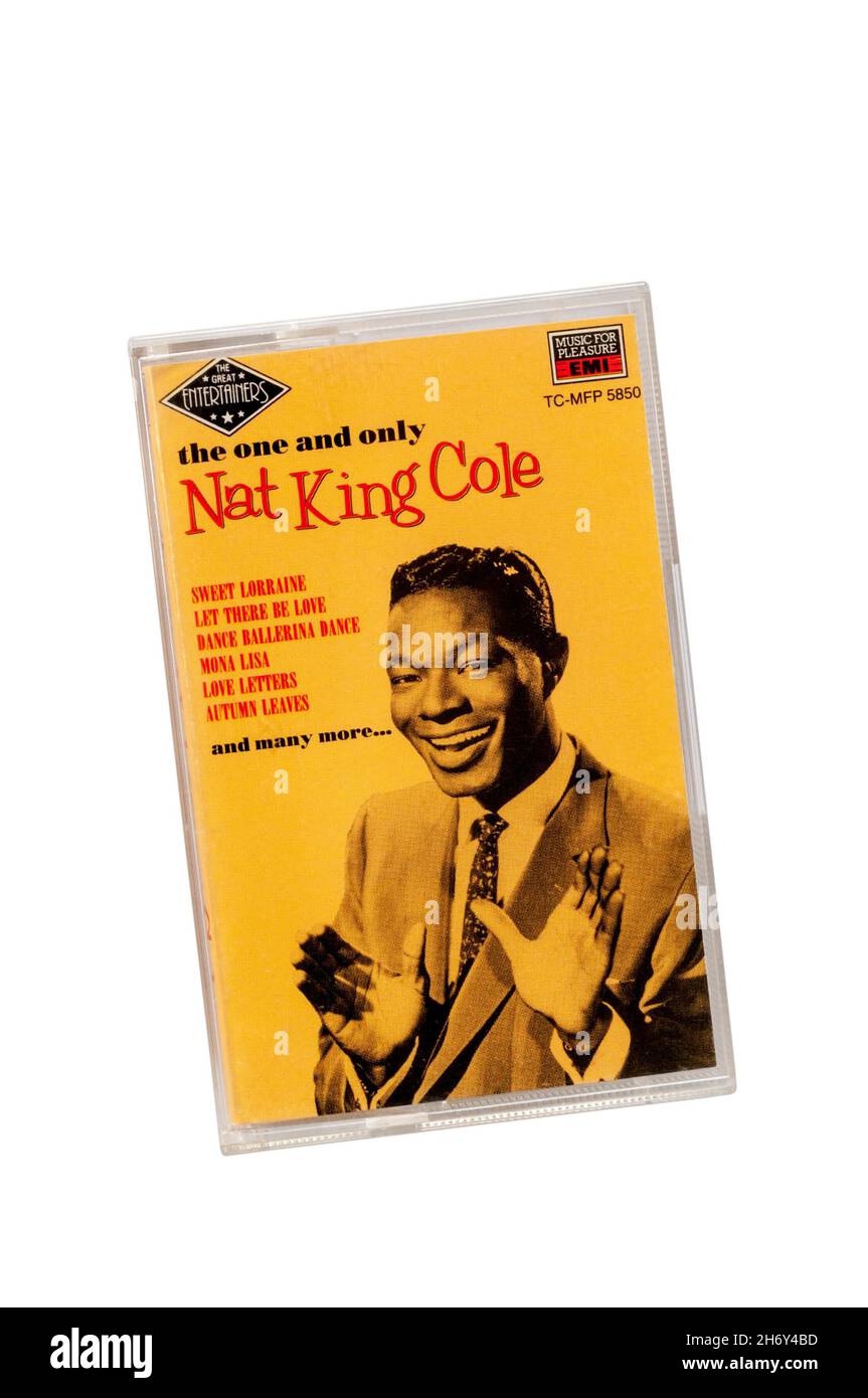Cassette pré-enregistrée de l'un et seulement par NAT King Cole.Il a été publié en 1989. Banque D'Images