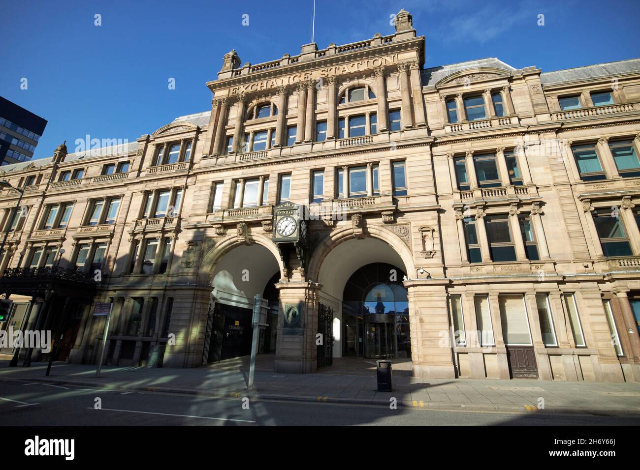 Bâtiment de la station de change Liverpool merseyside royaume-uni Banque D'Images