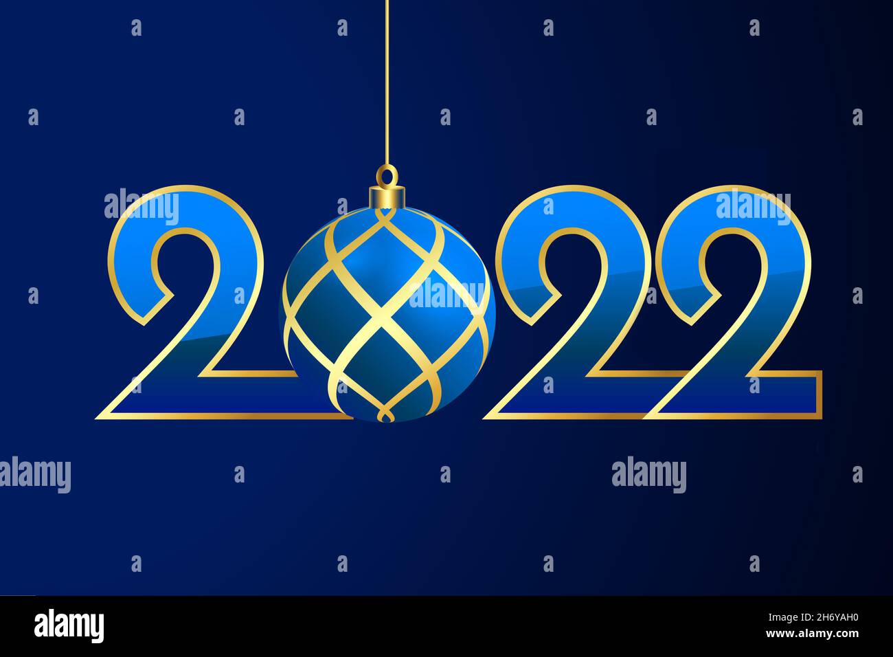 Bannière du nouvel an pour 2022 Banque D'Images