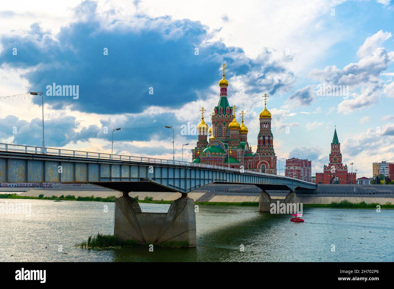 Tour d'Annonciation et cathédrale de l'Annonciation de la Sainte Vierge. Yoshkar-Ola. Russie Banque D'Images