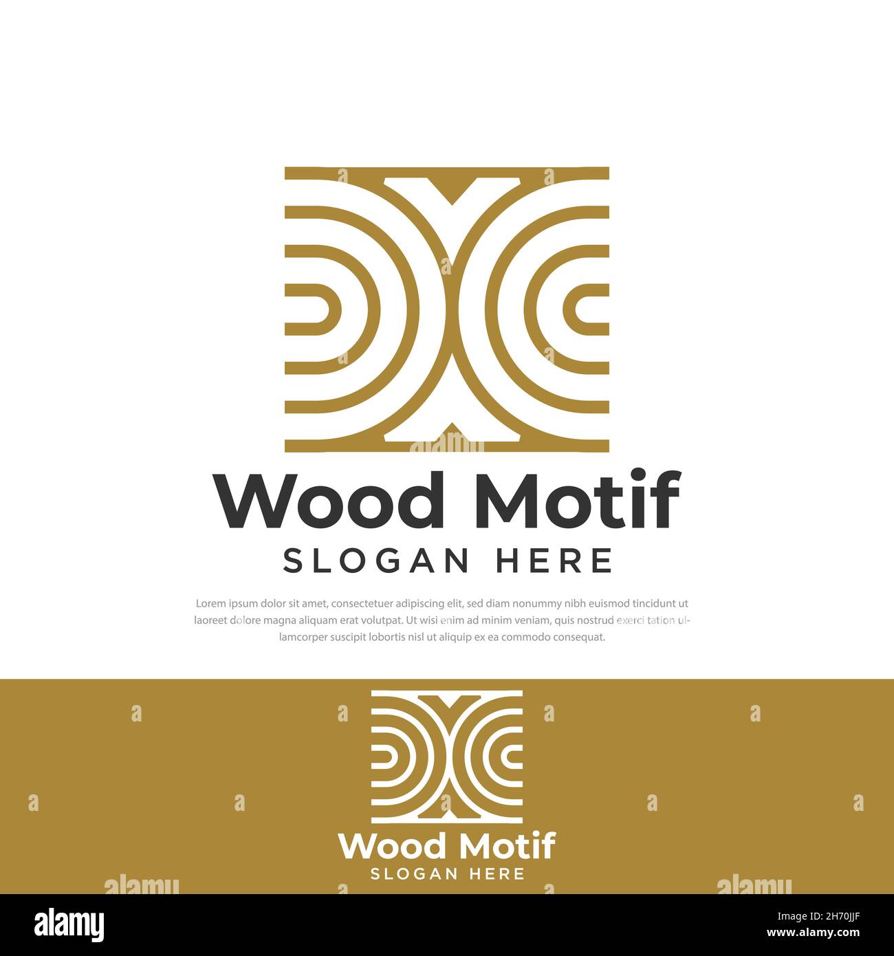 Logo texture bois texture bois mobilier en bois motif vectoriel Illustration de Vecteur
