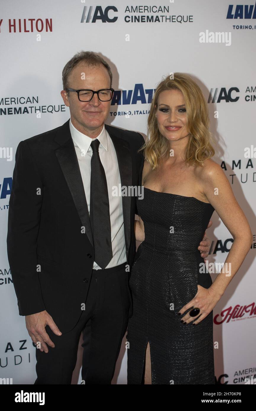 Beverly Hills, États-Unis.19 novembre 2021.Tom McCarthy et son invité assistent à la 35e édition annuelle des American Cinematheque Awards au Beverly Hilton de Beverly Hills, en Californie, le jeudi 18 novembre 2021.Photo de Mike Goulding/UPI crédit: UPI/Alay Live News Banque D'Images