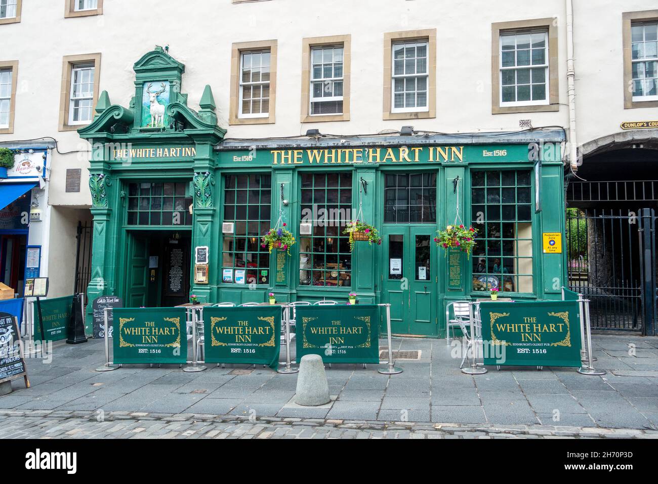 The White Hart Inn Grassmarket Edinburgh Scotland le plus ancien Pub d'Édimbourg fondé en 1516 Banque D'Images
