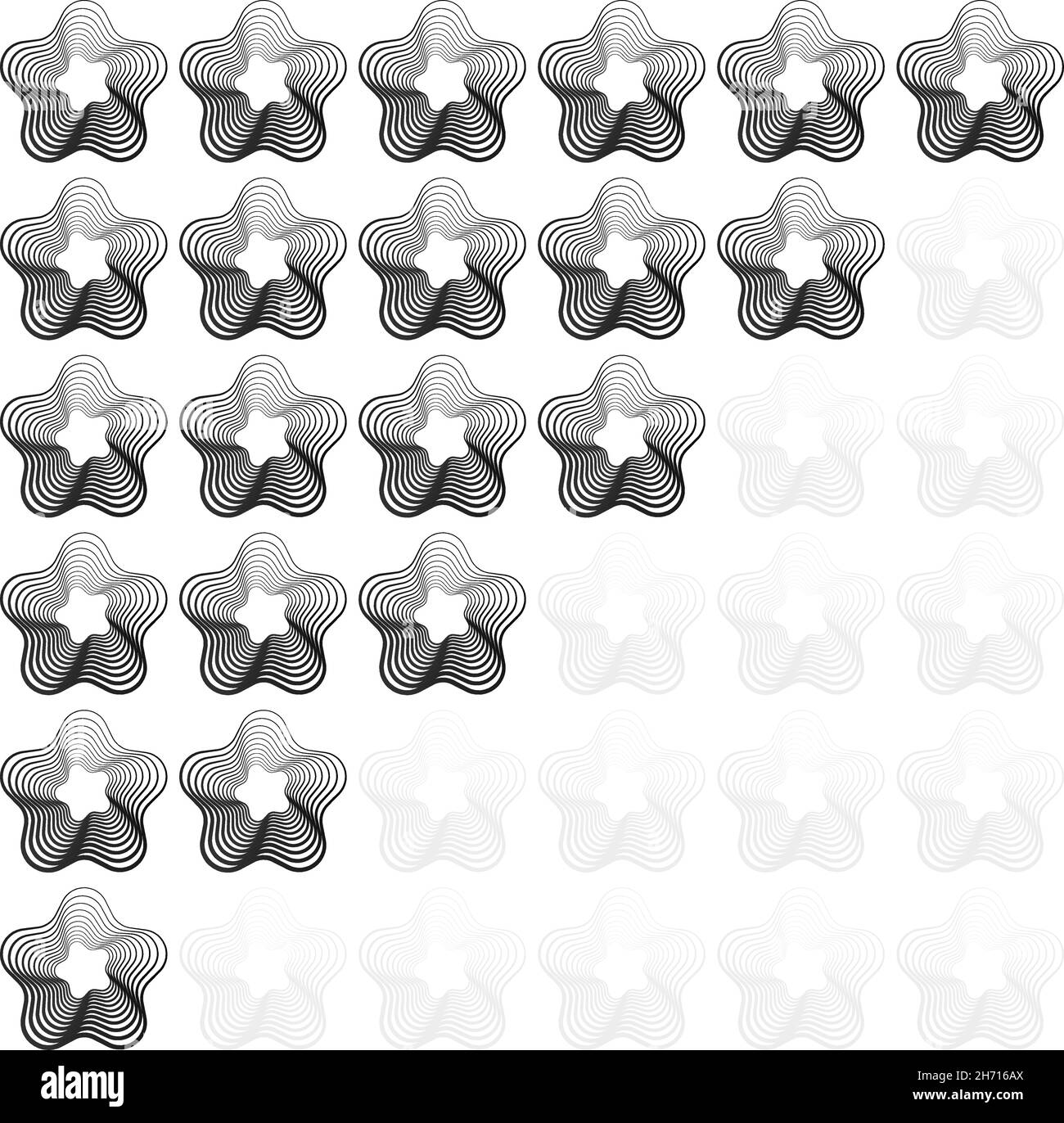 Élément de classement par étoiles.Catégorie, rang, concept de classement.Commentaires, icône de satisfaction client, vecteur - illustration vectorielle de stock, graphiques clip-art Illustration de Vecteur