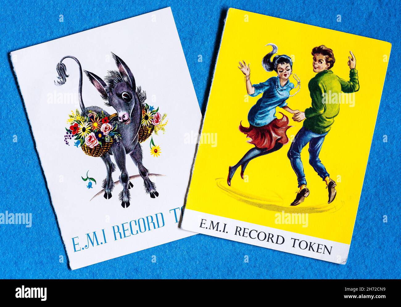 Mémoires d'EMI - Tokens d'enregistrement EMI. Banque D'Images