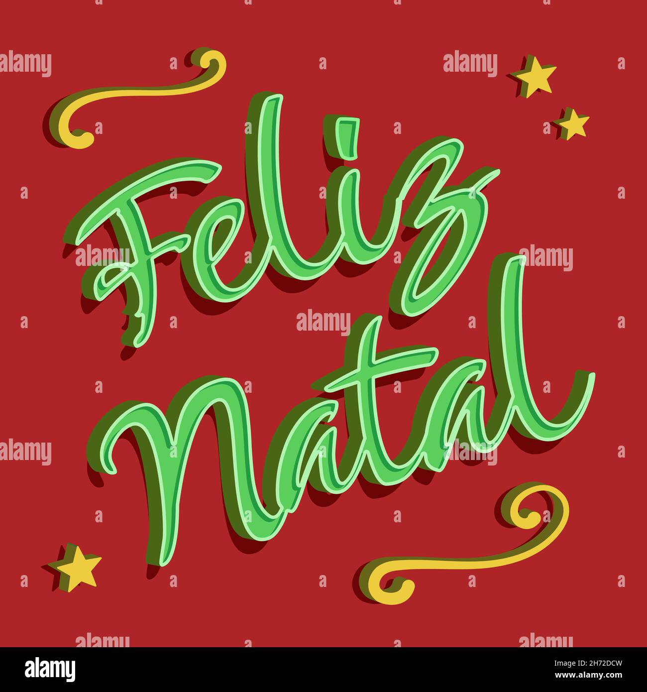 Joyeux Noël. moderne portugais brésilienTraduction - Joyeux Noël Illustration de Vecteur