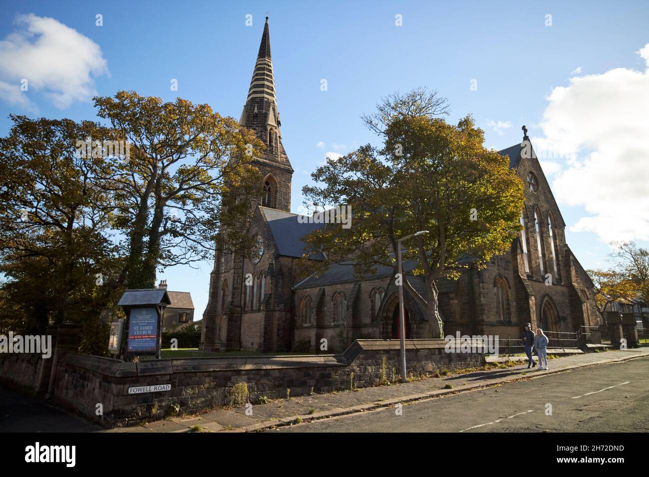 eglise st james New Brighton le Wirral merseyside royaume-uni Banque D'Images