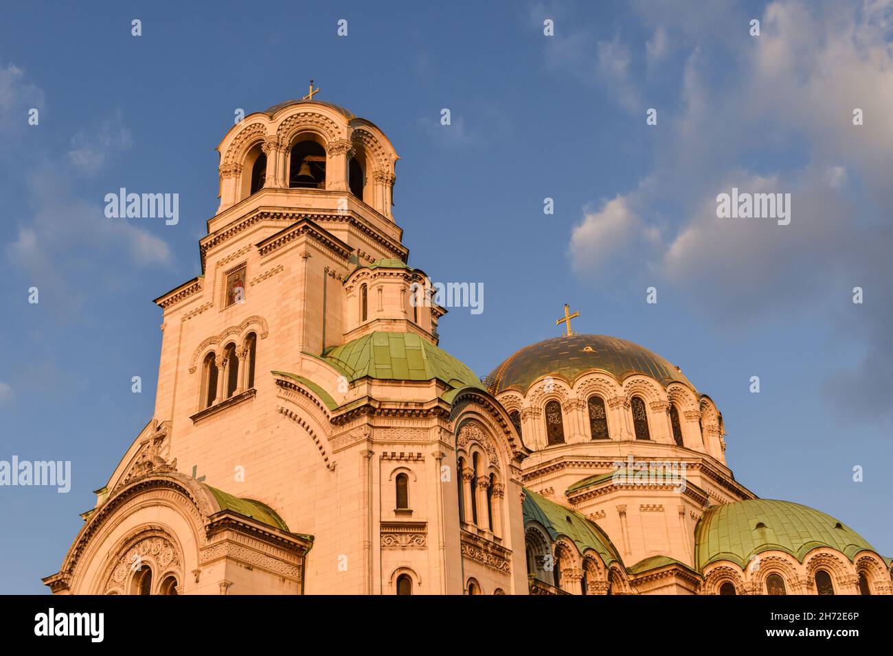 Cathédrale Alexandre Nevsky de Sofia, Bulgarie. Cathédrale orthodoxe bulgare dans la capitale de la Bulgarie. Construit dans le style néo-byzantin. Photo prise dans un Banque D'Images