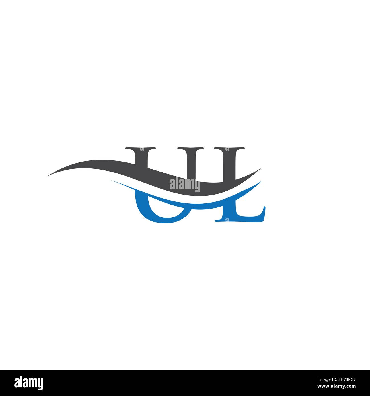 Logo UL.Monogramme lettre UL logo design Vector.Logo UL avec design moderne et tendance. Illustration de Vecteur