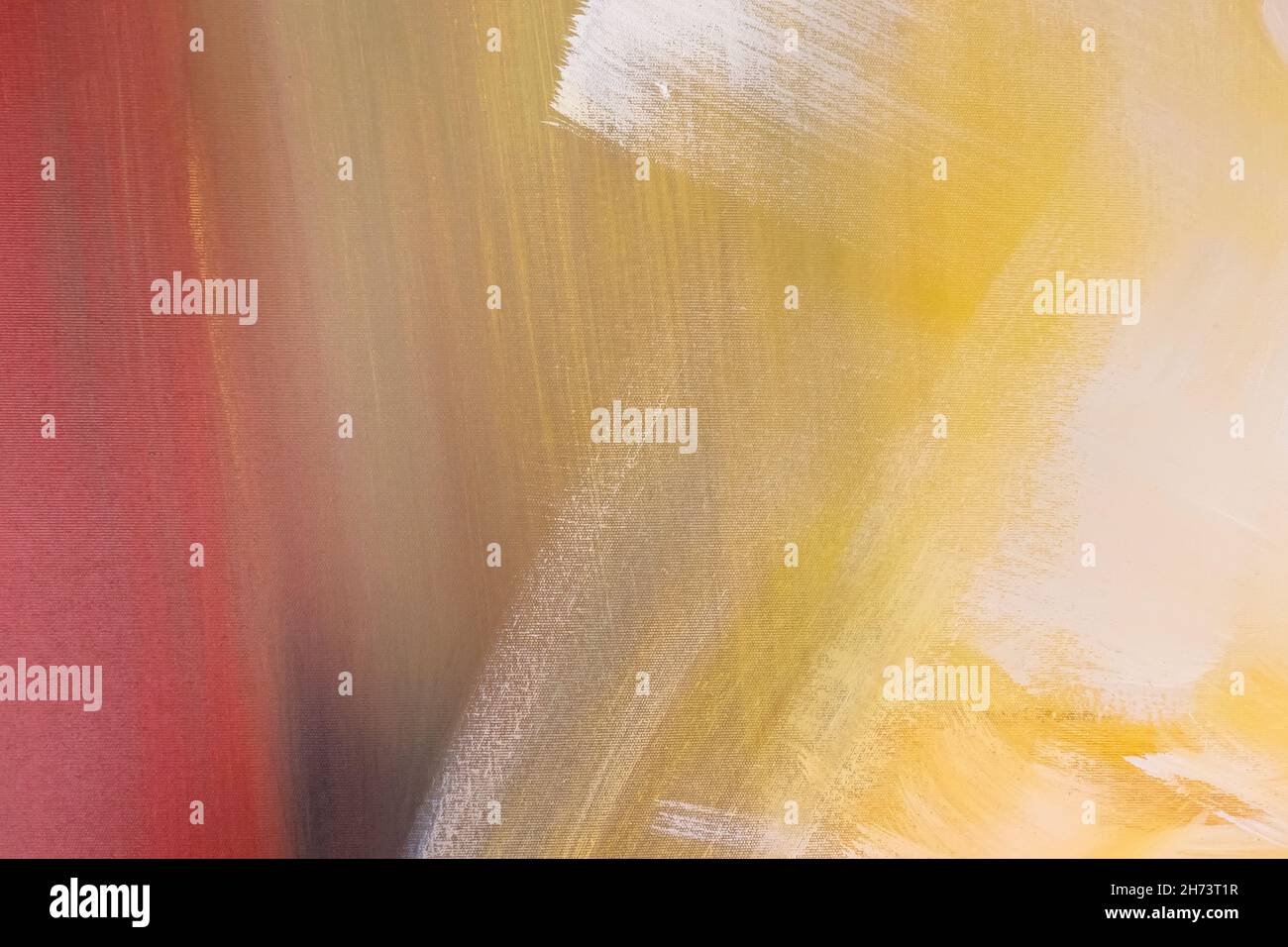 Texture d'arrière-plan peinte en art rouge, orange, jaune et vert. Texture abstraite de peinture à l'huile sur toile. Grunge l'arrière-plan. Banque D'Images