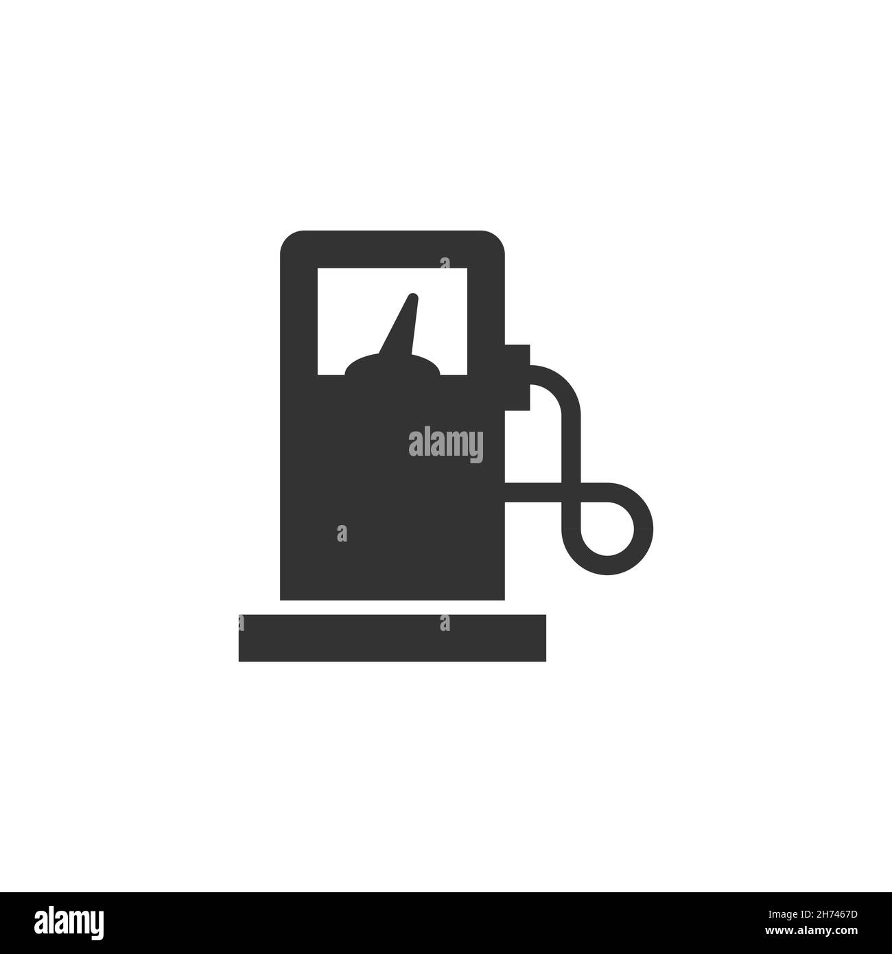 L'icône de pompe à essence dans le style. Station de gaz vecteur illustration signe sur blanc fond isolé. Concept d'essence. Illustration de Vecteur