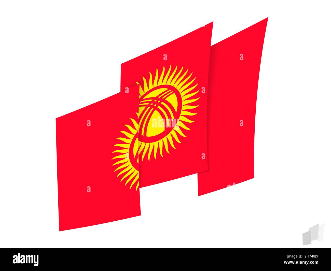 AZ FLAG Drapeau Du Kyrghizstan 60 X 90 Cm – Drapeau Du Kyrghizstan 60 X 90 Cm – Bannière 0,6 X 0,9 M