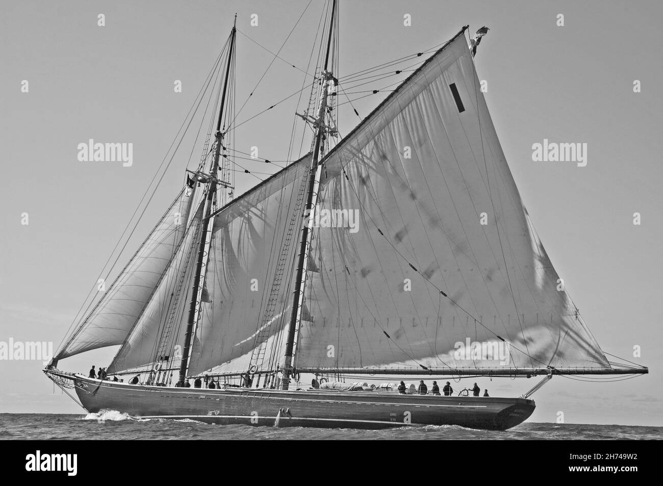 Navire canadien causant l'océan Atlantique Banque D'Images