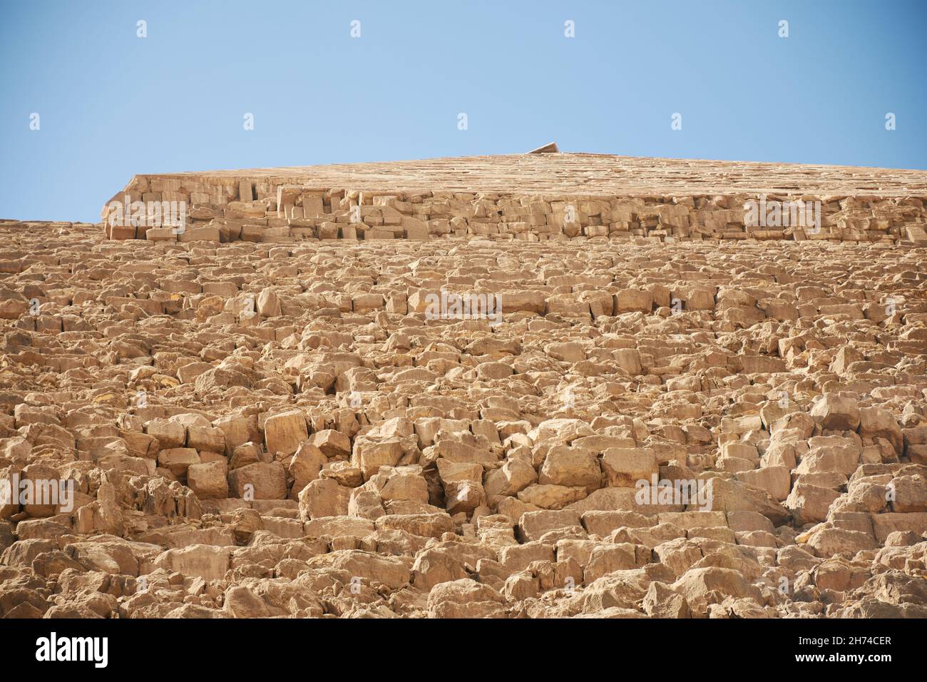 Pyramide de Khafré (lire également comme Khafra, Khefren) ou de Khéphren est le deuxième plus grand et le deuxième plus grand de pyramides de Gizeh et Banque D'Images