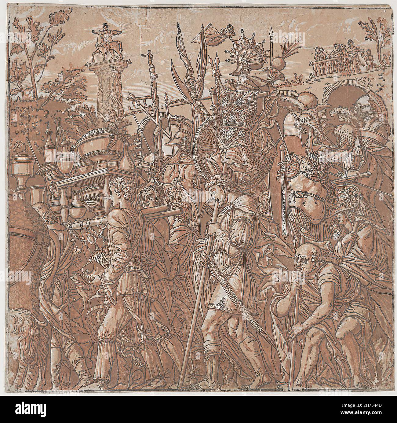 Illustration du triomphe de Jules César Banque D'Images