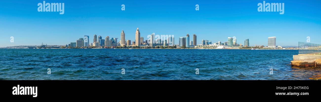 Paysage urbain panoramique de Coronado à San Diego, Californie Banque D'Images