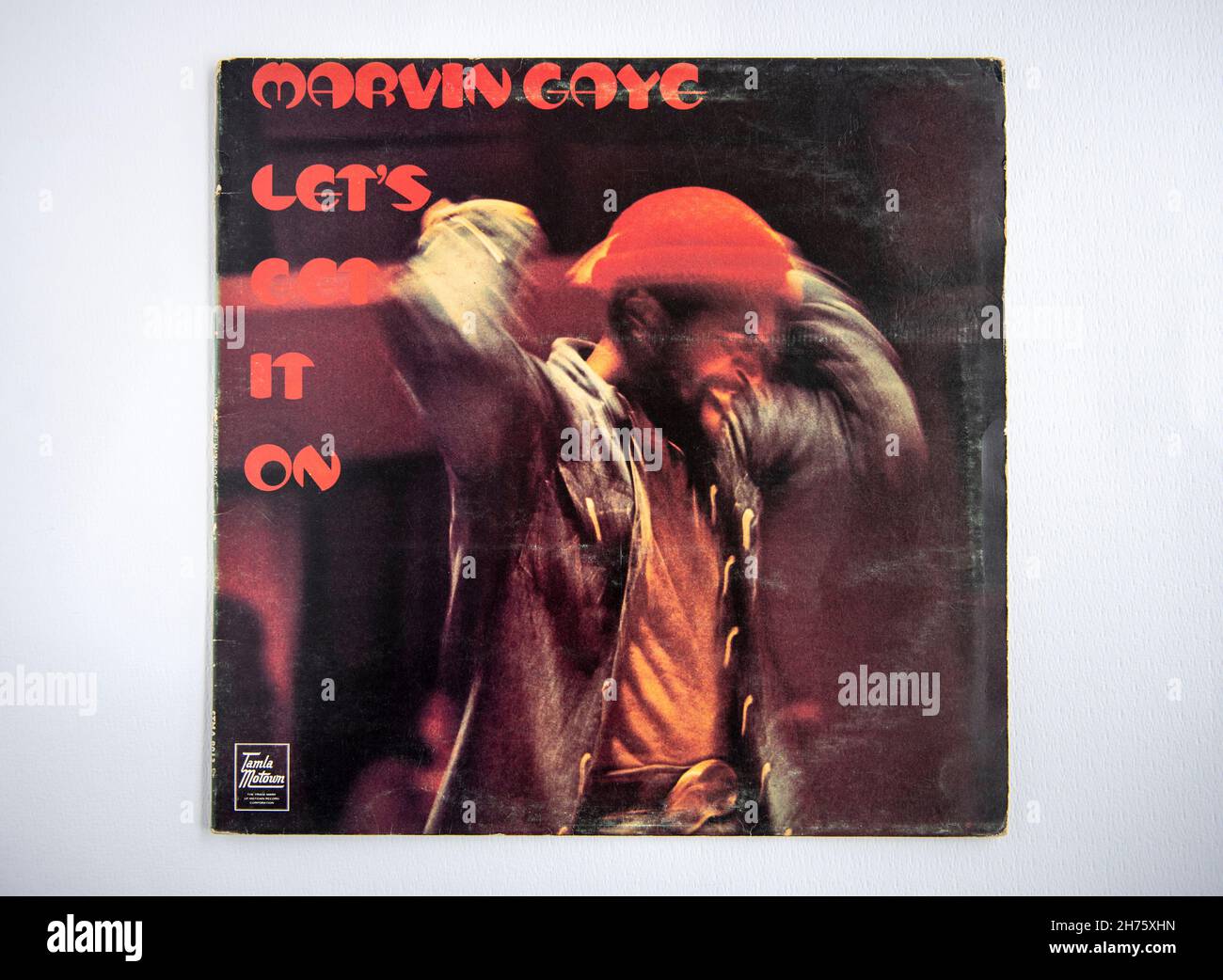 LP couverture dut's Get IT On, le 13e album studio de la chanteuse américaine Marvin Gaye, sorti en 1973 Banque D'Images