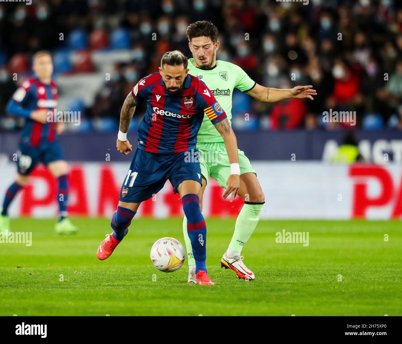 José Luis Morales de Levante lors du championnat espagnol de football Liga match entre Levante UD et Athletic club Bilbao le 19 novembre 2021 au stade Ciutat de Valencia à Valence, Espagne - photo: Ivan Terton/DPPI/LiveMedia Banque D'Images