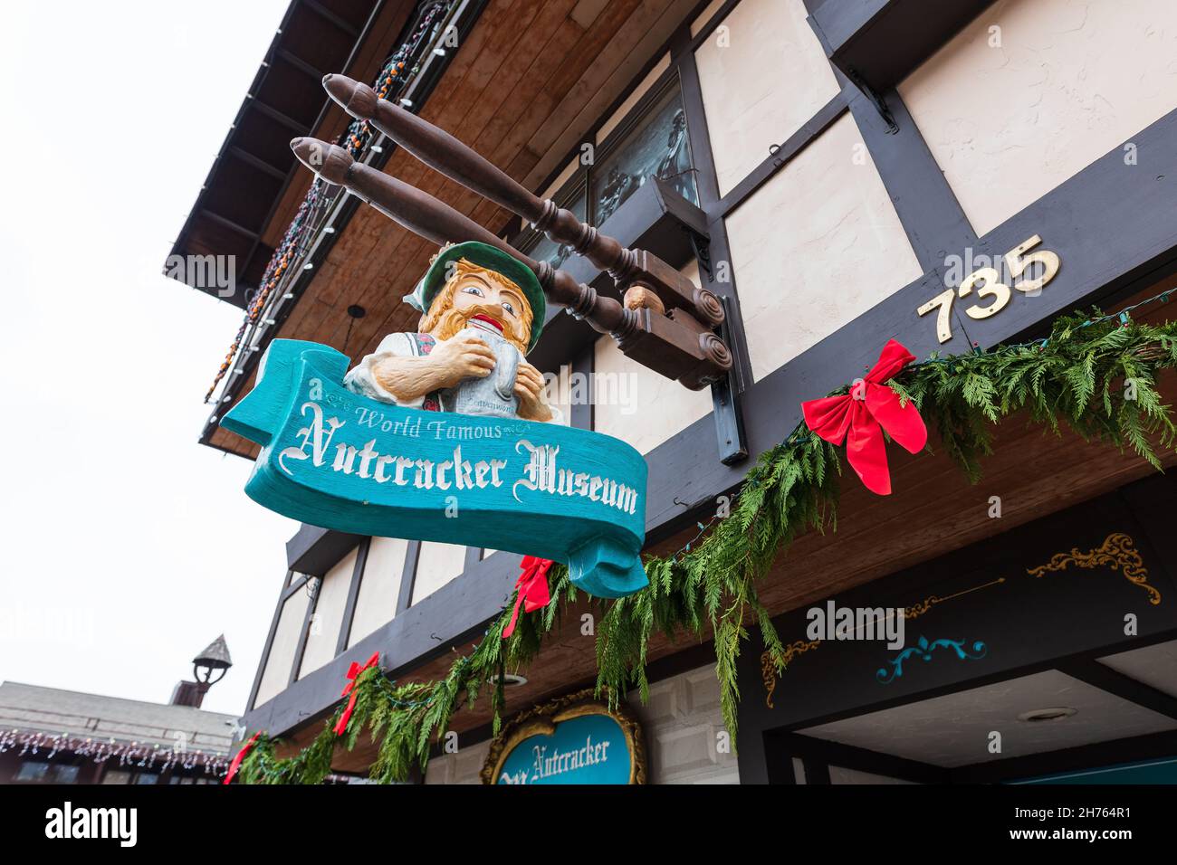 Extérieur du Nutcracker Museum à Leavenworth, Washington, États-Unis Banque D'Images