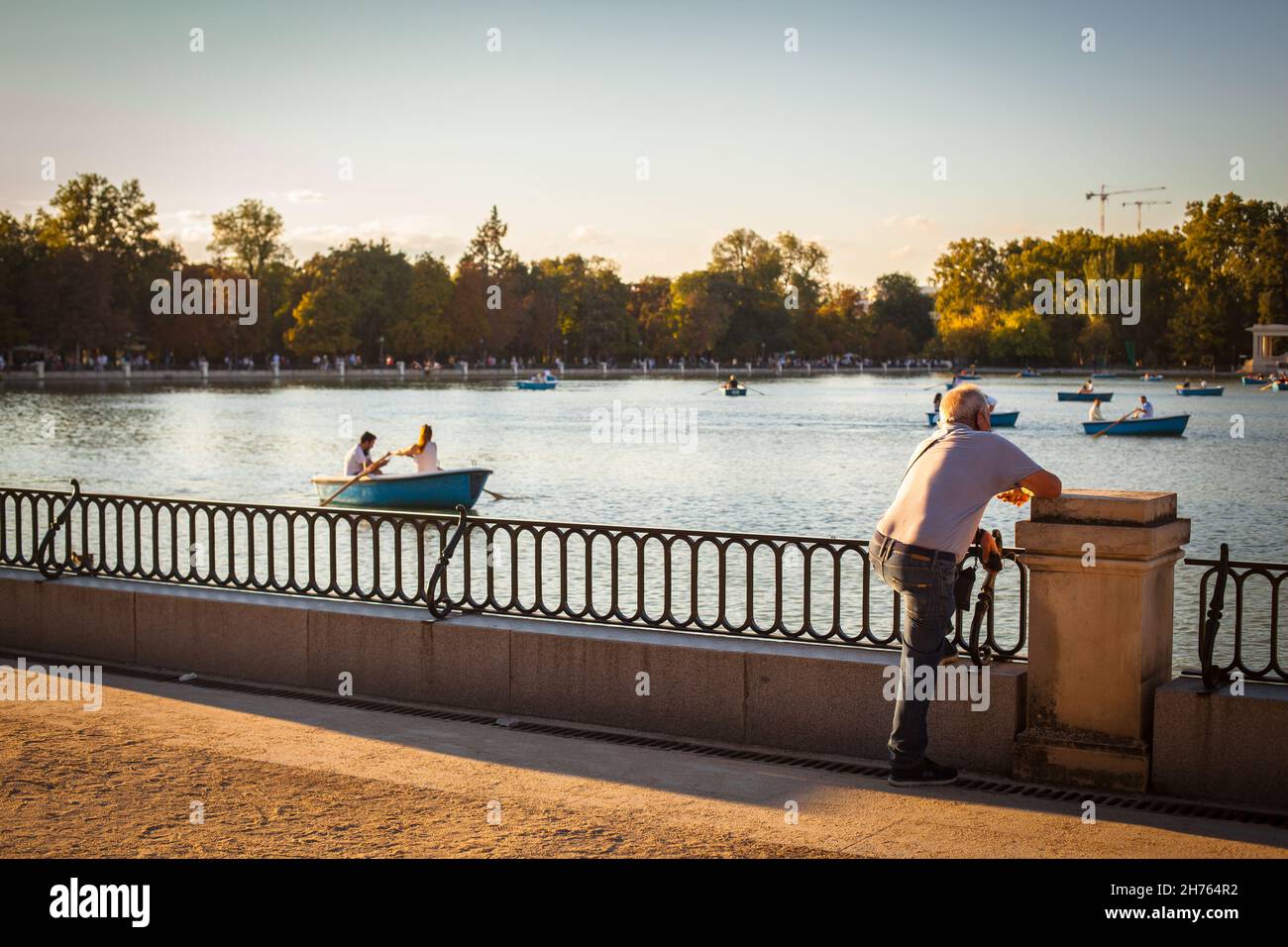 Madrid, Espagne.Parc El Retiro (Parque de El Retiro).Photo prise – 26 septembre 2021. Banque D'Images