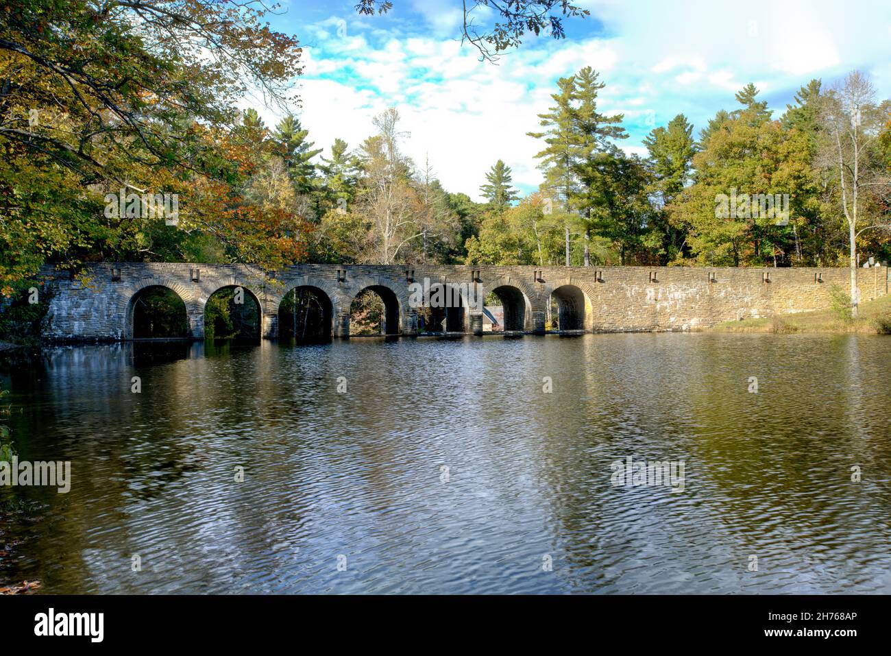 Pont au parc national de Cumberland Mountain, Tennessee Banque D'Images
