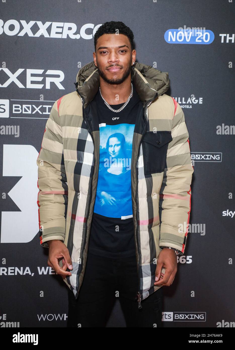 Londres, Royaume-Uni.20 novembre 2021.Theo Campbell vu lors d'une réception de boissons pour l'événement Boxxer au SSE Wembley Arena de Londres.Crédit : SOPA Images Limited/Alamy Live News Banque D'Images