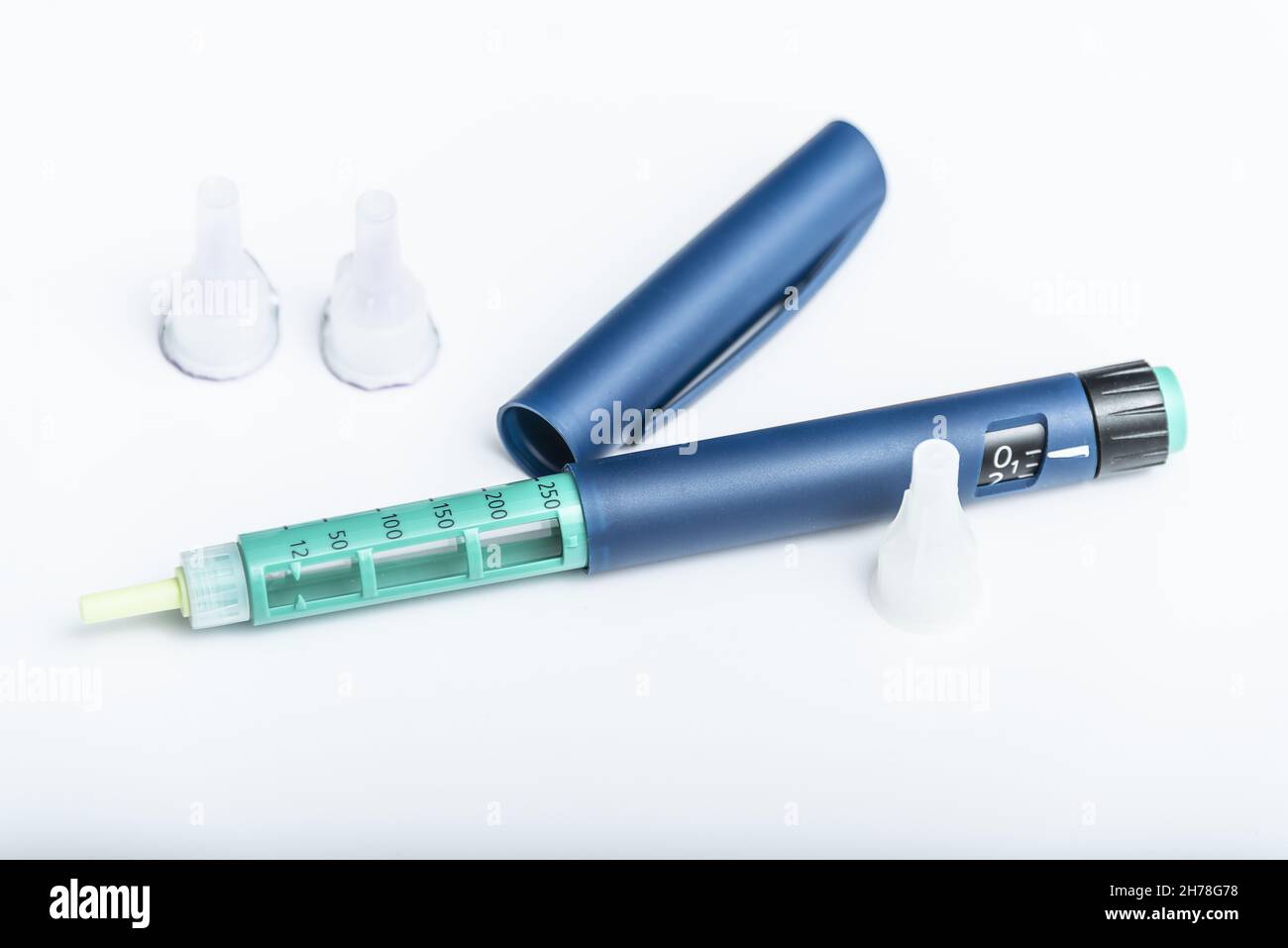 Stylo injecteur d'insuline, médecine, diabète, glycémie, soins de santé et  concept humain Photo Stock - Alamy