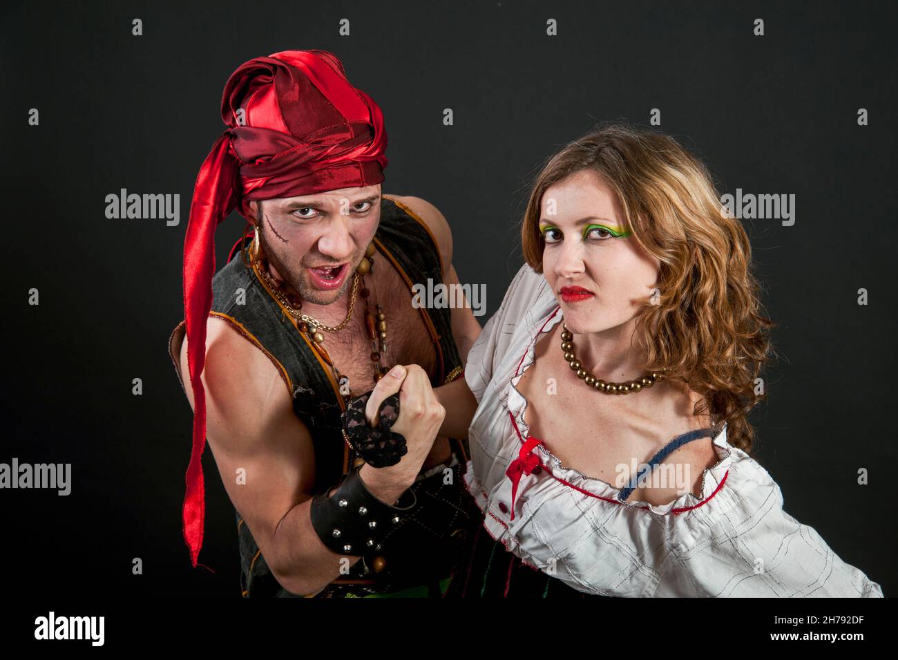 Couple de pirate Banque D'Images