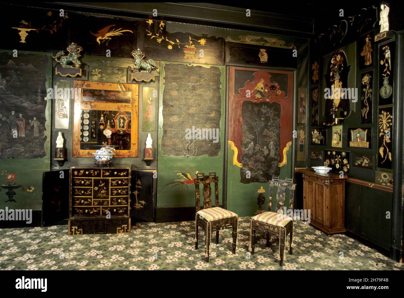 Juliette DROUET : MAISON 6 place des Vosges, Paris - le salon chinois ©Archives-Zephyr/Opale.photo *** Légende locale *** Banque D'Images