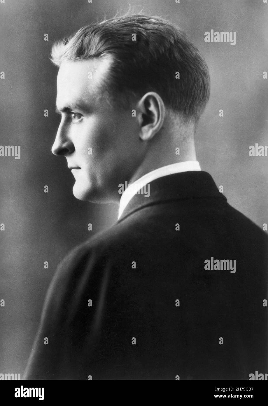 FITZGERALD F Scott ©Archives-Zephyr/Opale.photo *** Légende locale *** Banque D'Images