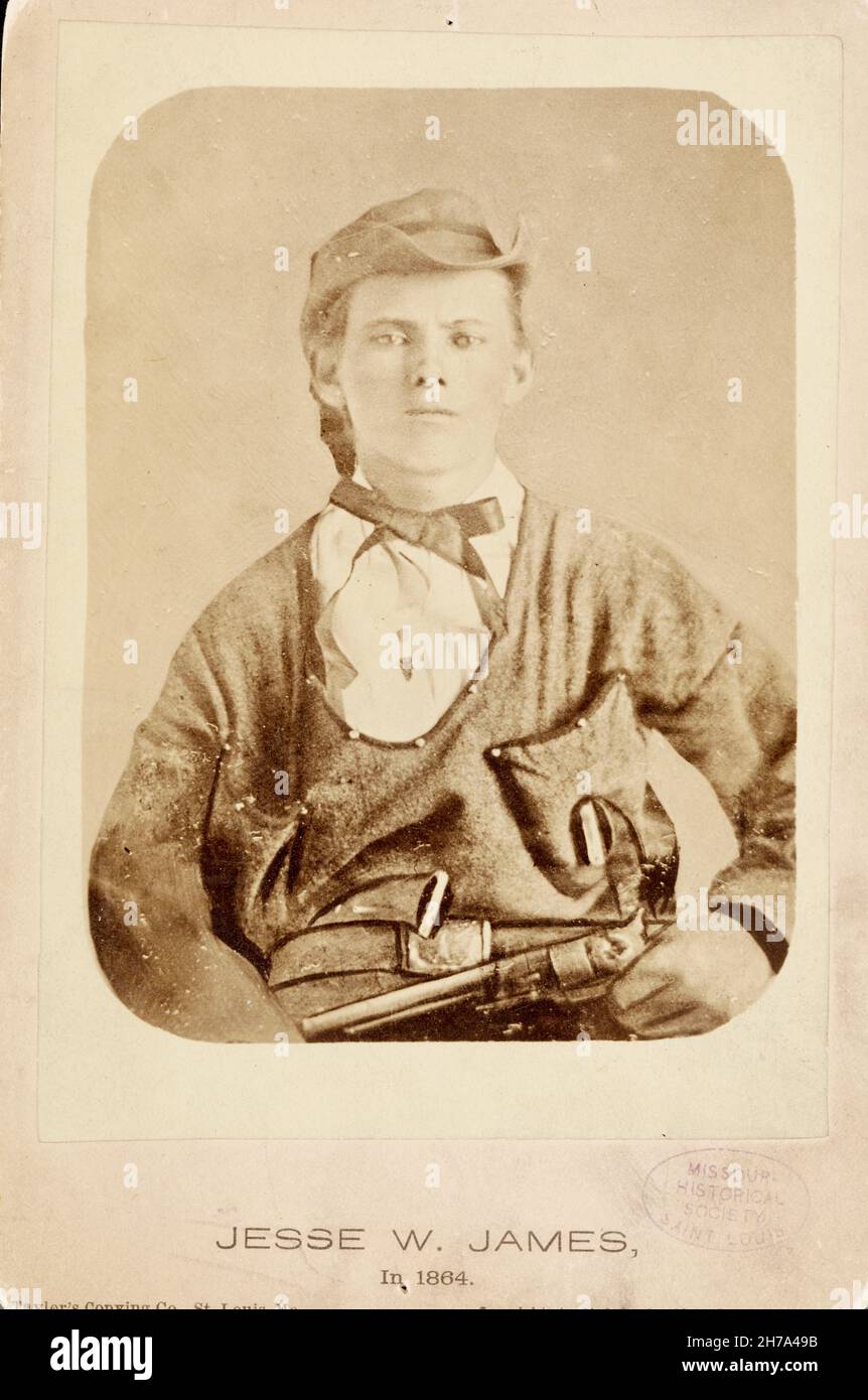 Jesse James - photo ancienne du Vieux Ouest Banque D'Images