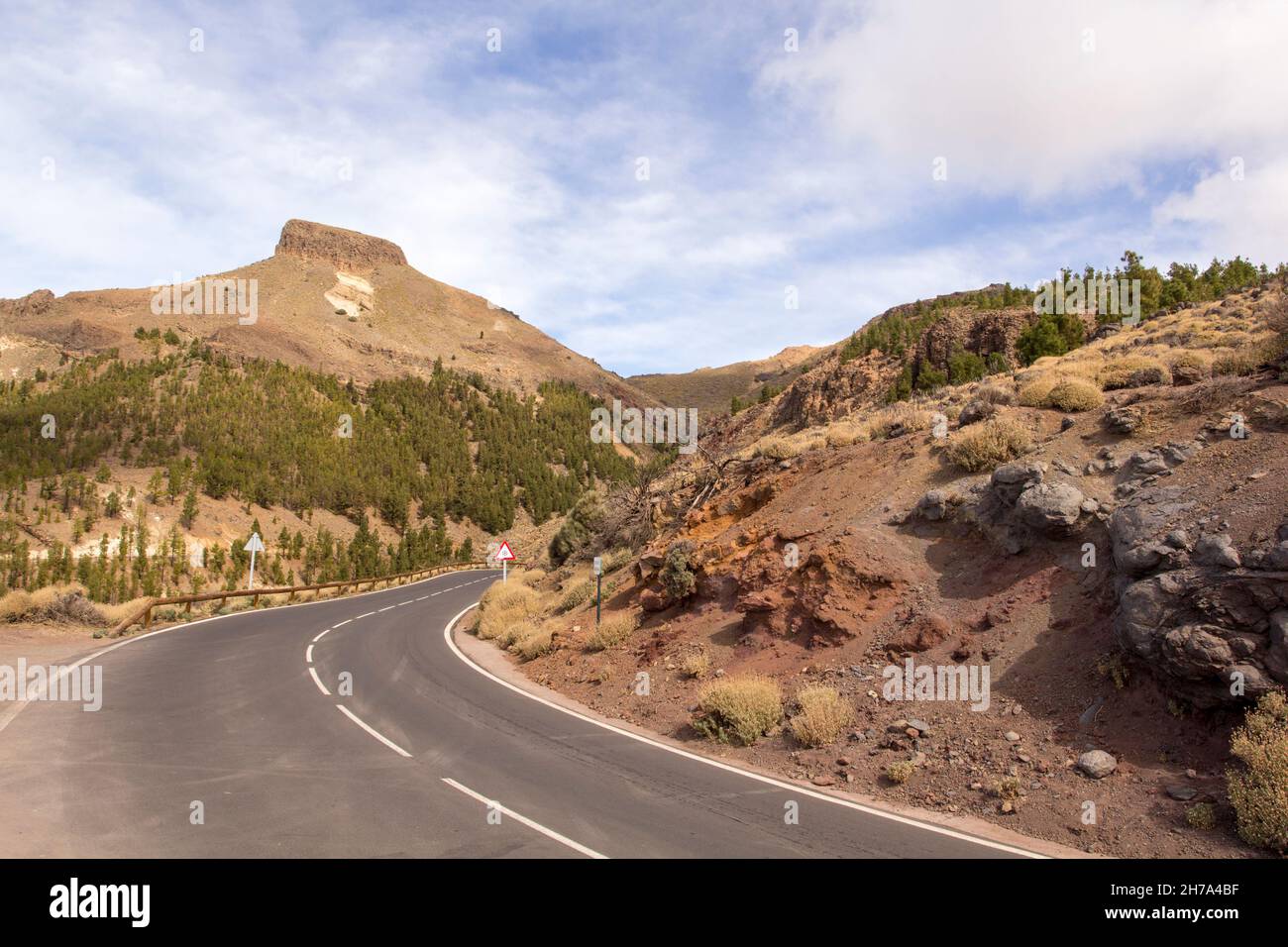 Sombrero de Chasna, parc national du Teide, Ténérife, Îles Canaries, Espagne. Banque D'Images