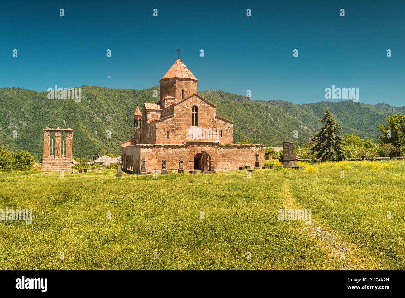 Église et monastère d'Odzun (6e siècle) situé dans la région de Lori en Arménie.Destinations touristiques et de voyage Banque D'Images