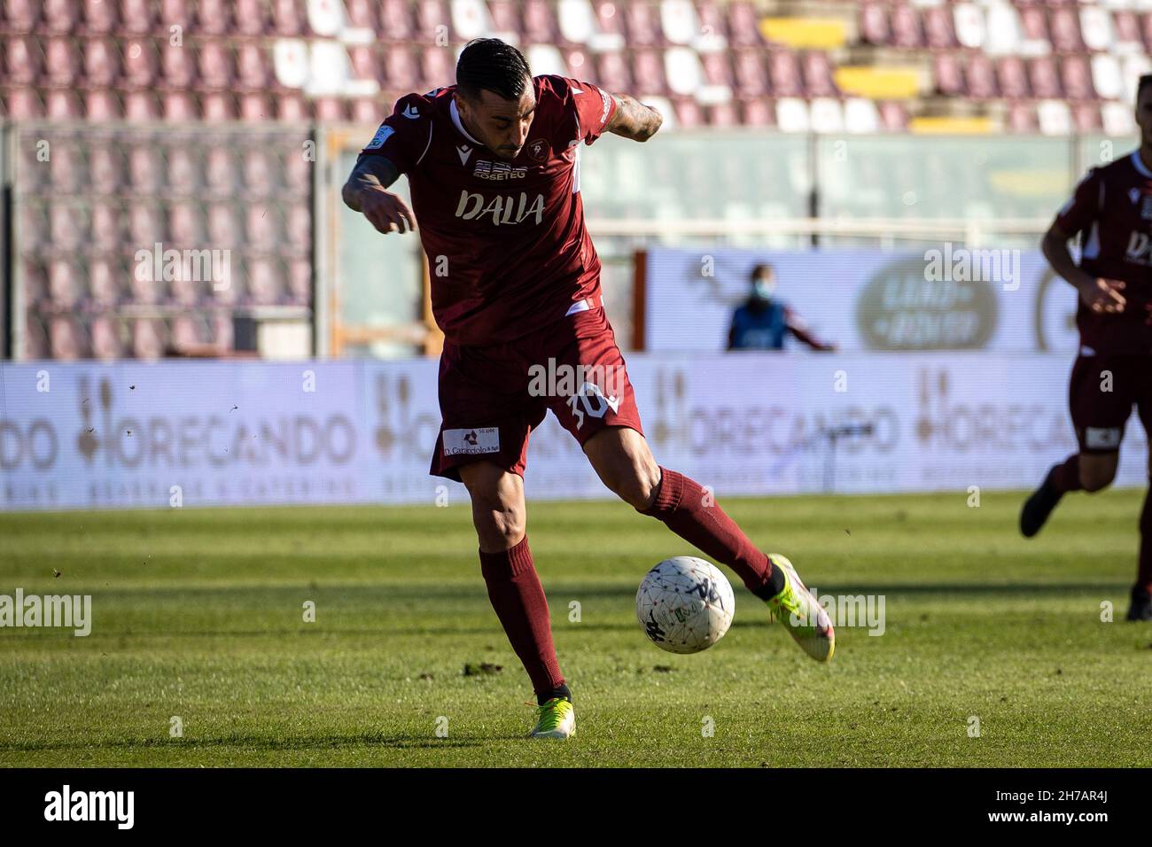 Stadio Oreste Granillo, Reggio Calabria, Italie, 21 novembre 2021,Montalto Adriano Reggina tourné pendant Reggina 1914 vs US Cremonese - Ligue italienne de championnat de football BKT Banque D'Images