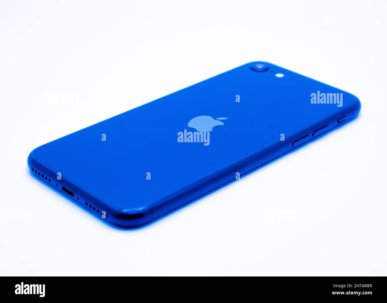 IPhone - couleur iphone se bleu Banque D'Images