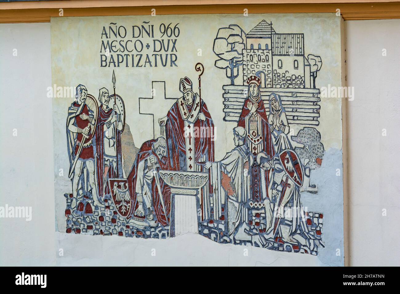 Gniezno, Pologne - 09 août 2021.La basilique de la cathédrale Primatiale de l'Assomption de la Sainte Vierge Marie et du Sanctuaire de Saint Adalbert - plus d'informations Banque D'Images