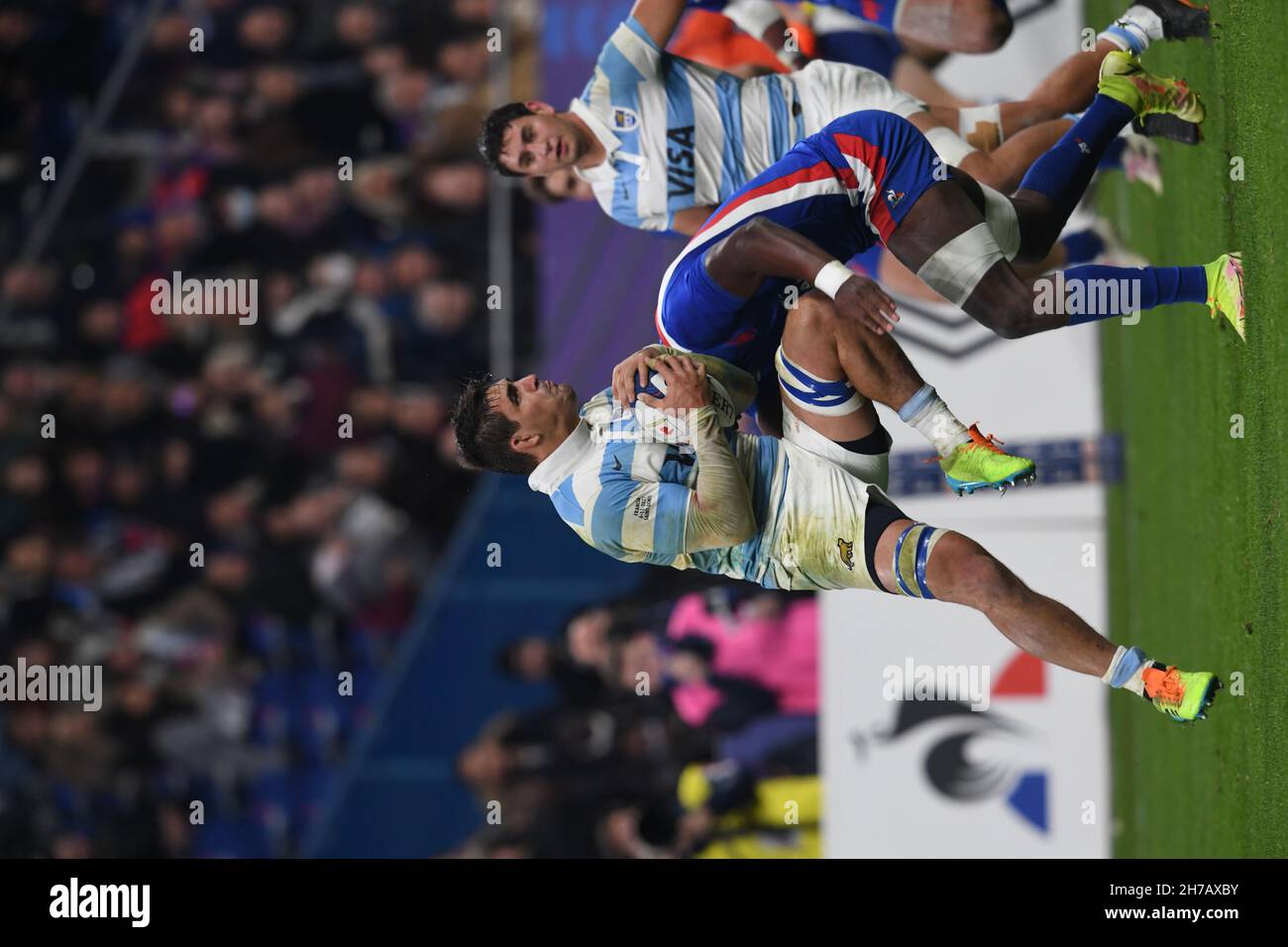 Argentine joueur de rugby national en action lors d'un match entre la France et l'Argentine au Rugby Autumn Internationals 2021 le vendredi 6 novembre 2021. La France a battu l'Argentine 29-20. (Jiro Mochizuki / image du sport) Banque D'Images