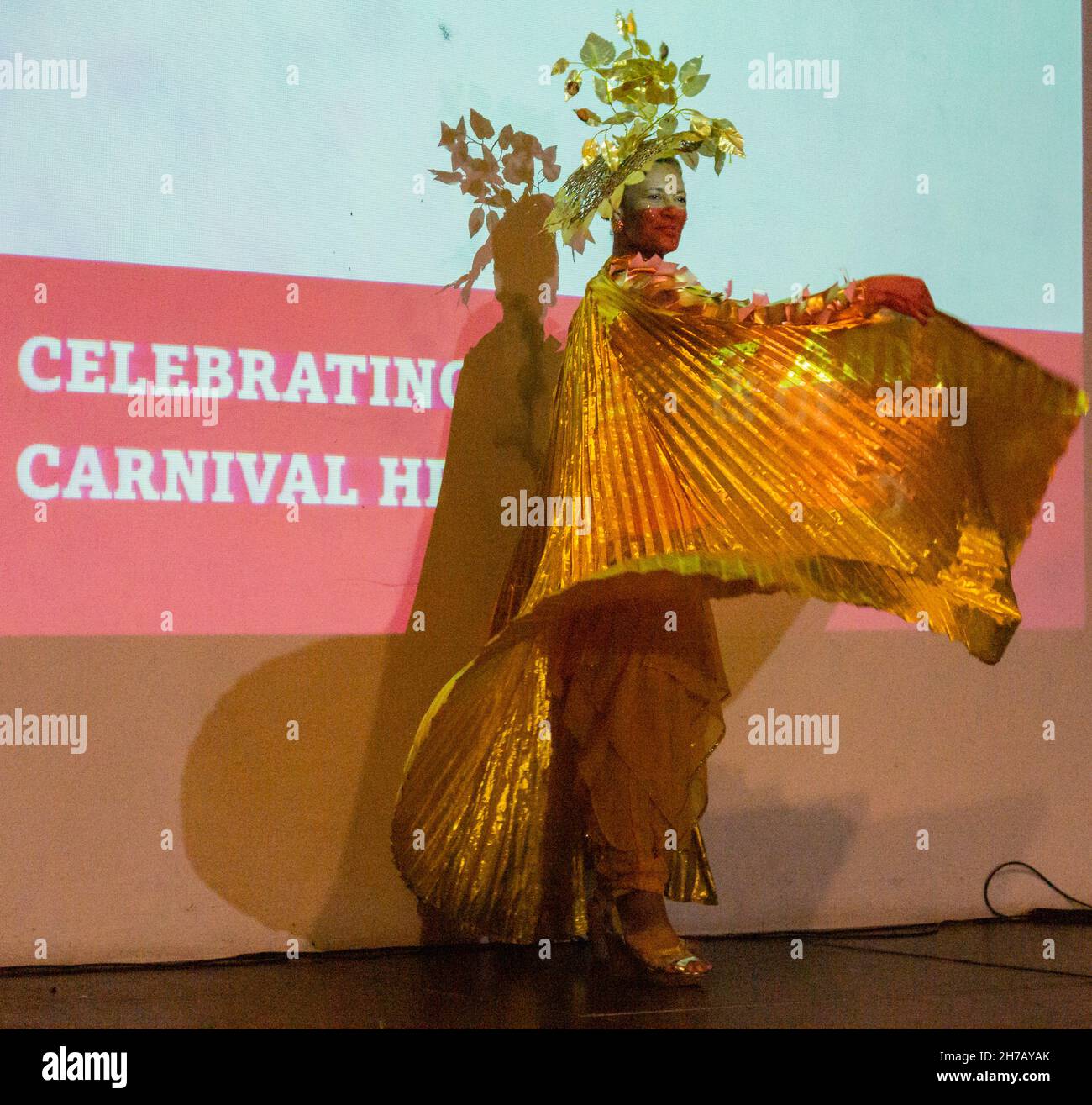 Londres, Royaume-Uni.21 novembre 2021.COCOYEA fête ses 40 ans au Notting Hill Carnival avec Live Show.Cocoyea et Elimu terminent leur célébration de 40 ans au Notting Hill Carnival par un spectacle et des récompenses au Tabernacle, Powis Square, Londres.Parmi les participants figurent Dextrer Kahn, Smoky Joe DJ, Martin Jay, Calypsonian Tobago Crusoe, la chanteuse d'opéra Ann Fridal et photographe et fondateur de Choice FM, la légendaire station de radio de musique noire Neil Kenlock.Crédit : Peter Hogan/Alay Live News Banque D'Images