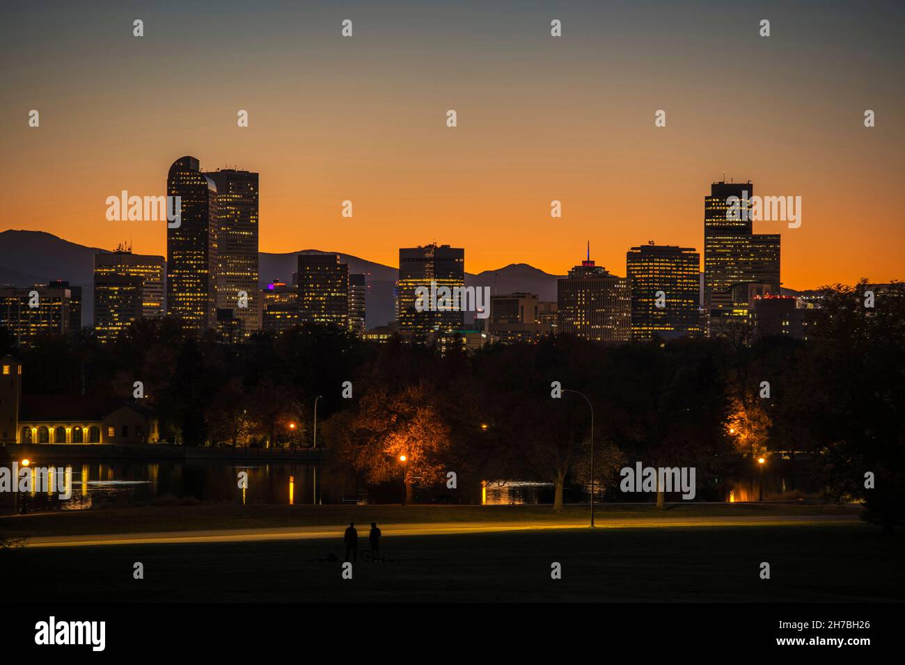 Denver la capitale du Colorado, Metropolis américain situé dans la vallée de la rivière Platte Sud.États-Unis d'Amérique. Banque D'Images