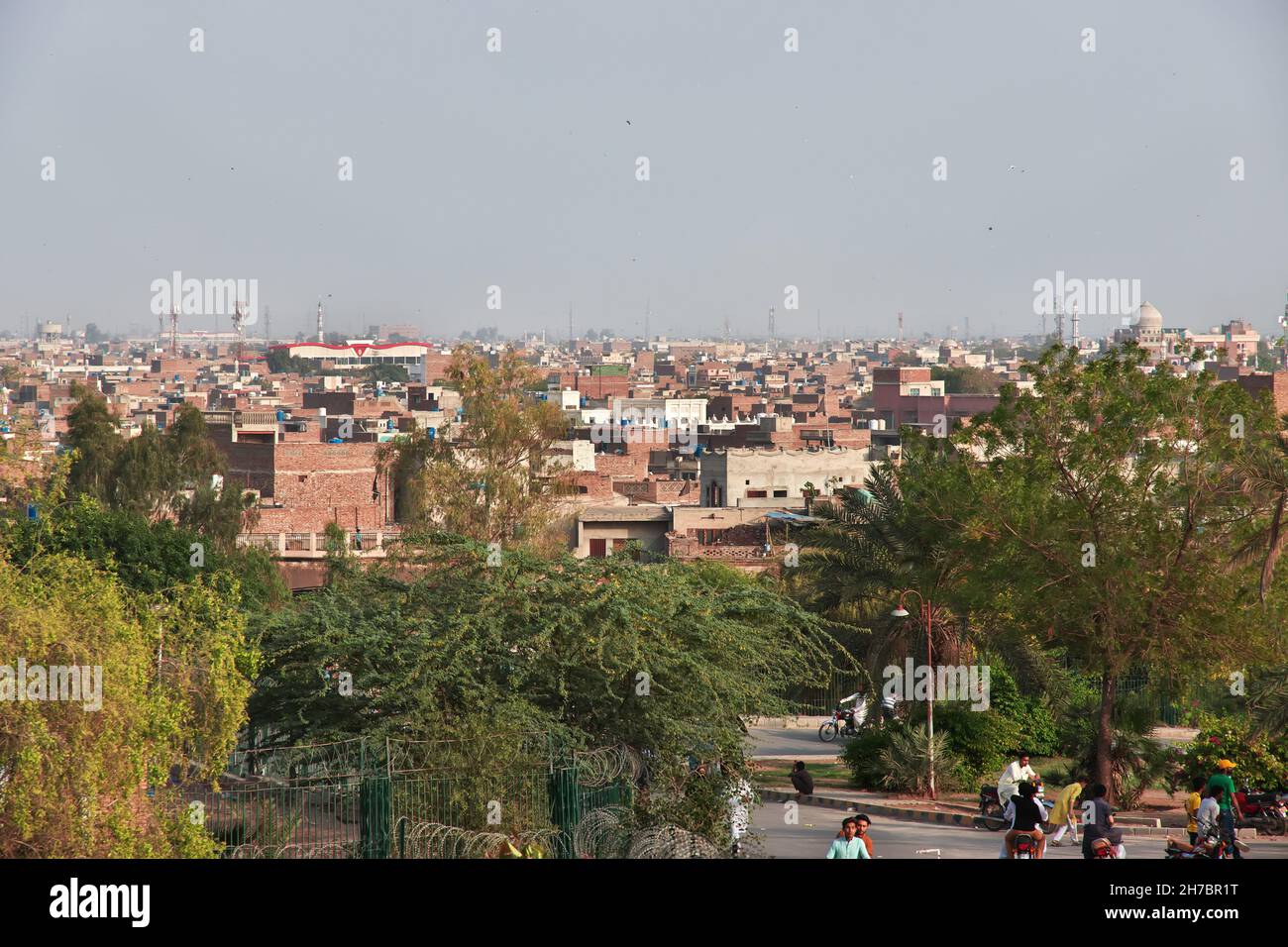 La vue panoramique du vieux Multan, province du Punjab, Pakistan Banque D'Images