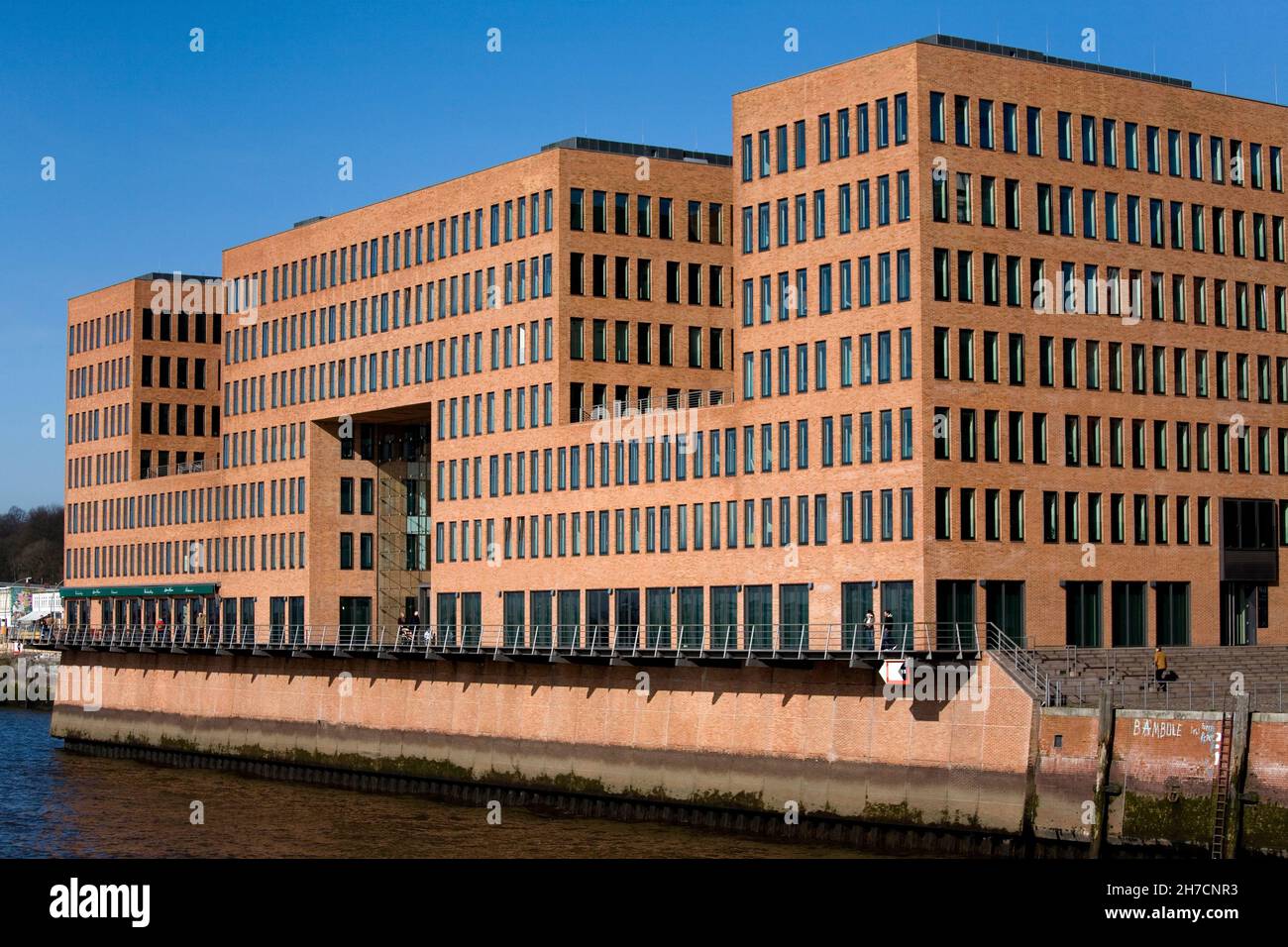 Immeuble de bureaux moderne Holzhafen Ost, Allemagne, Hambourg, Port de Hambourg Banque D'Images