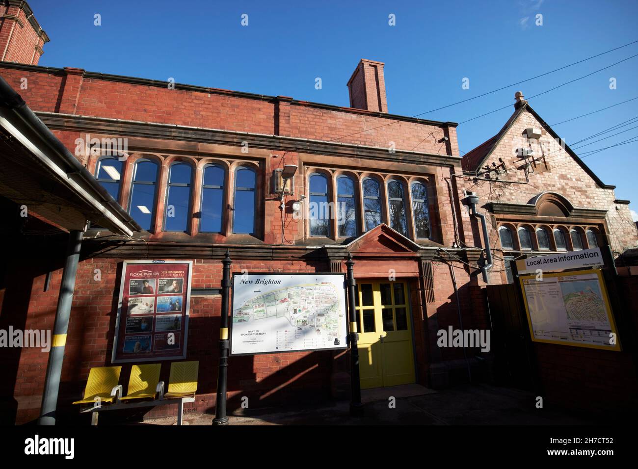 Gare de New Brighton, Wirral merseyside royaume-uni Banque D'Images