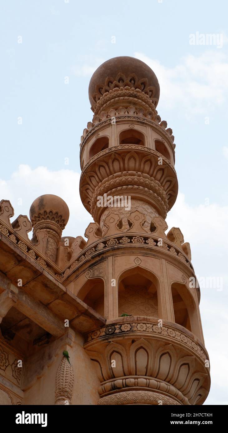 Masjid Minar, Gandikota, Kurnool, Andhra Pradesh, Inde Banque D'Images