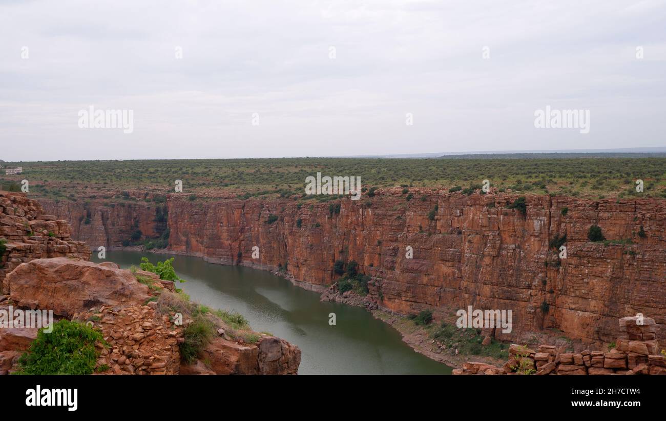 Grand Canyon de l'Inde, Gandikota, Kurnool, Andhra Pradesh, Inde Banque D'Images