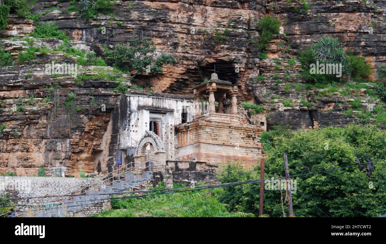 Temple Shiva, Yaganti, Kurnool, Rayalaseema, Andhra Pradesh,Inde Banque D'Images