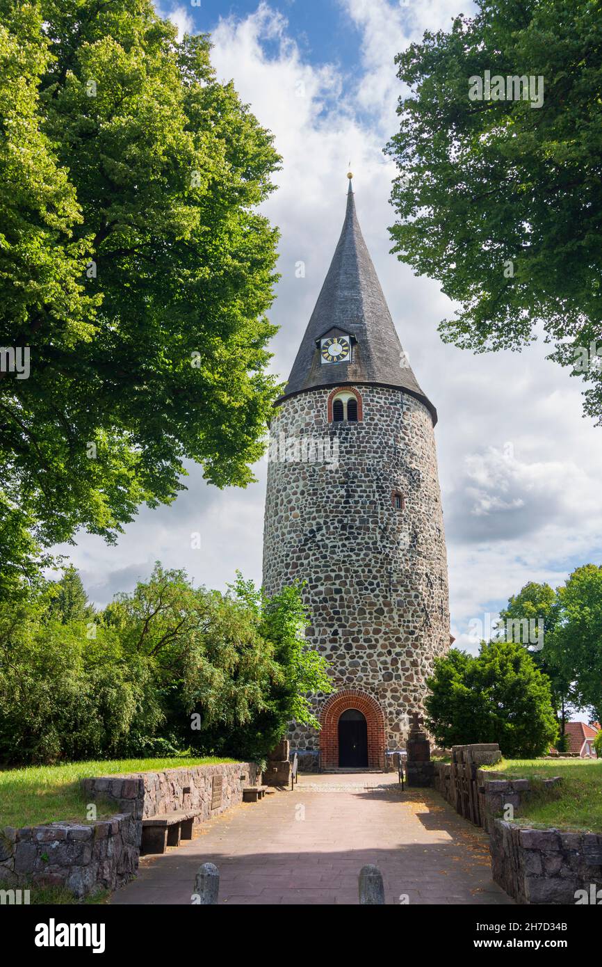 Ratekau : église en pierre de champ de Ratekau à Ostsee (mer Baltique), Schleswig-Holstein, Allemagne Banque D'Images