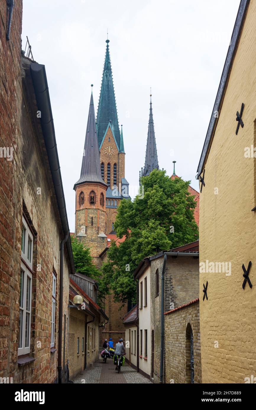 Schleswig: cathédrale St.Petri (Schleswiger Dom) dans le Binnenland, Schleswig-Holstein, Allemagne Banque D'Images