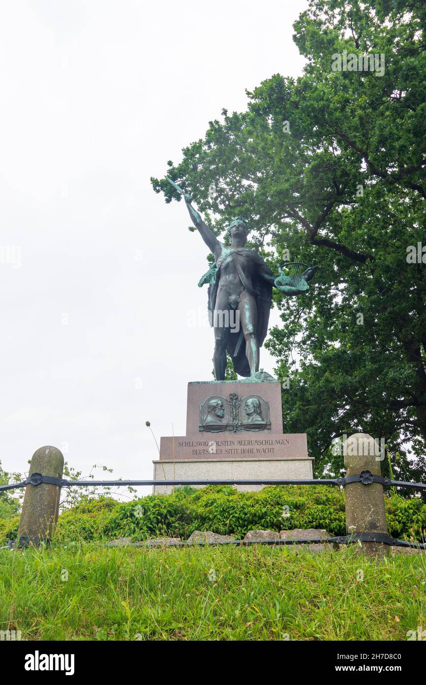 Schleswig: Monument de Chemnitz-Bellmann dans le Binnenland, Schleswig-Holstein, Allemagne Banque D'Images